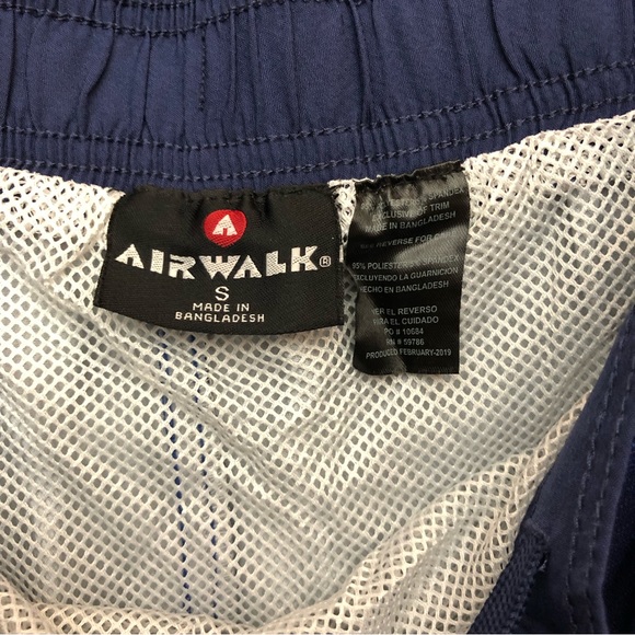 Airwalk Men’s Stretch Swim Trunks Board Shorts Marina Royal Small - Picture 6 of 11